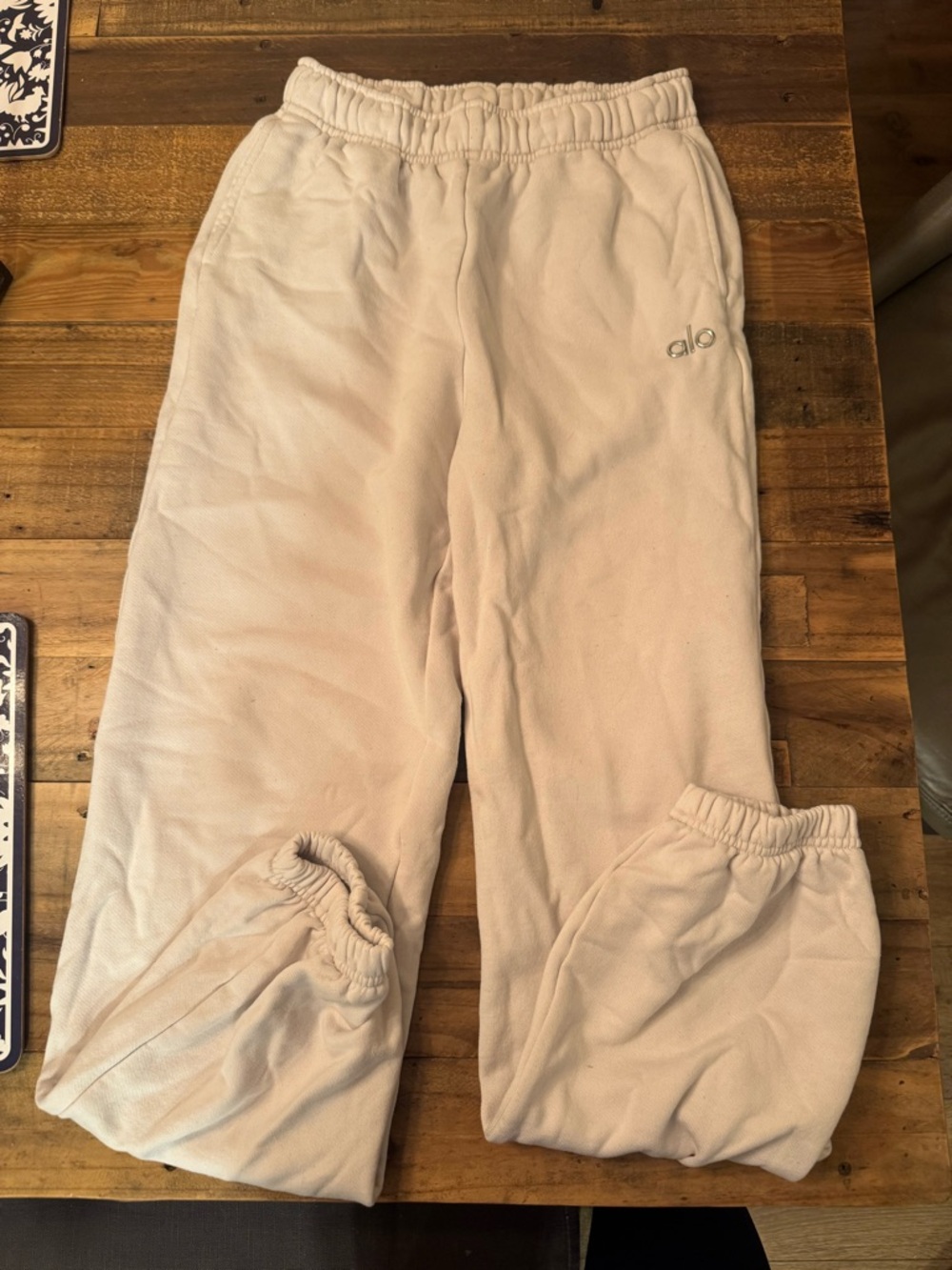 ALO white sweats